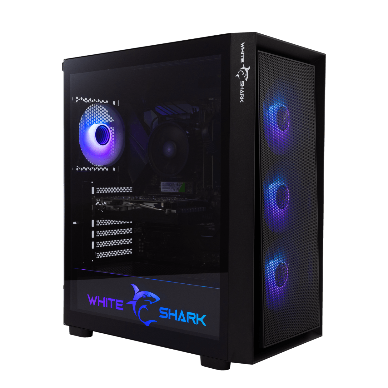 Kućište WHITE SHARK WARHEAD 3 Black - E-ATX Mid Tower, RGB, Staklo