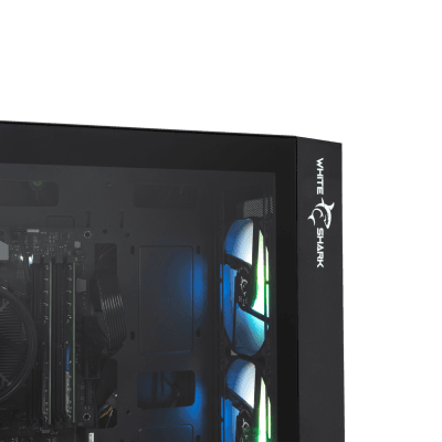 Kućište WHITE SHARK WARHEAD 3 Black - E-ATX Mid Tower, RGB, Staklo
