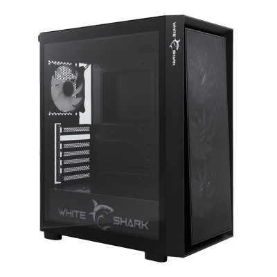 Kućište WHITE SHARK WARHEAD 3 Black - E-ATX Mid Tower, RGB, Staklo